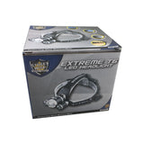 Retail packaging for the Streetwise Extreme T6 LED headlight showing the product image, branding, and listed lighting features on the front of the box.