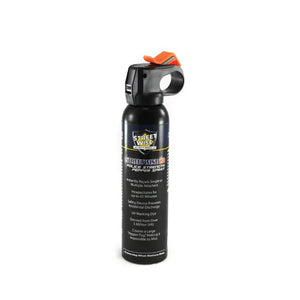 Streetwise 18 Fogger Pepper Spray Fire Master 9 ounce with wide fog spray pattern, police-strength OC formula, trigger activation, safety lock, and UV marking dye.