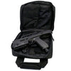 Streetwise Heat pepper launcher shown with its black zippered carry bag, featuring fitted interior compartments for the launcher and accessories.