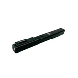 Black Streetwise Hot Rod stun gun photographed from the side, highlighting the dual‑light front end and ergonomic handle.