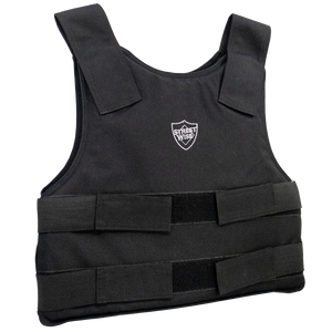 streetwise level IIIA ballistic vest with front and back protection for personal safety, side view with Velcro straps