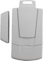 Image displaying the rear panel of the mini window alarm with the smooth backing used for adhesive mounting.