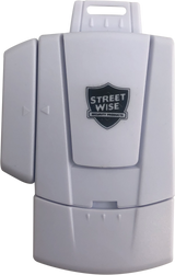 Streetwise Mini Window Alarm showing the device image, and branding.