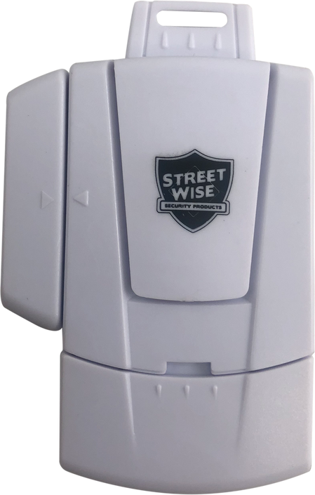 Mini Window Alarm 3-pack with magnetic sensor, deactivation key, and 105 dB home security alarm.