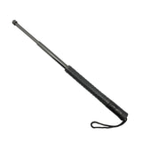 Streetwise push button auto expandable baton with rapid deployment system, textured grip, wrist strap, and nylon holster