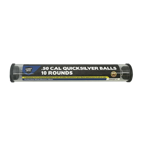 Streetwise .50 caliber Quicksilver hybrid projectiles, 10-round refill tube for the HEAT Pepper Launcher.