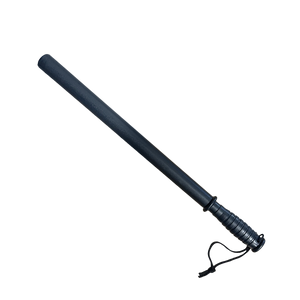 solid black impact‑resistant stick with textured handle