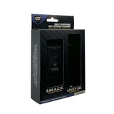 Streetwise SMACK stun gun and pepper spray combo for personal‑safety keychain use inside packaging.