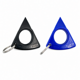 streetwise shar key tooth self defense keyring 2 pack black and blue personal safety keychains