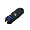 Streetwise Smart Keychain stun gun shown in black with its compact body and built‑in keyring attachment.
