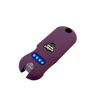 Streetwise Smart Keychain stun gun shown in dark purple with its compact body and built‑in keyring attachment.