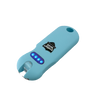 Streetwise SMART rechargeable keychain stun gun with touch sensing safety, LED flashlight, quick-release keychain, and rubberized grip for personal protection.