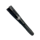 Streetwise Streetlight rechargeable stun gun flashlight with LED light, metal belt clip, and military-grade aluminum body for personal protection.