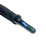 Detailed shot highlighting the Stunbrella’s electrode tips and protective front casing.