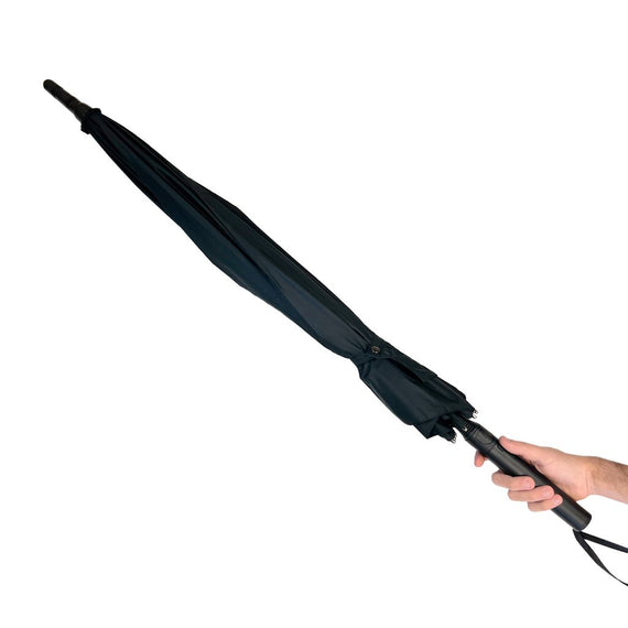 Streetwise Stunbrella disguised umbrella stun gun with 51-inch canopy, rubberized grip and protective carrying sleeve.