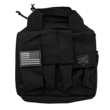 back 1050D nylon double pistol case shown closed from the front