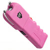 Pink Streetwise Tap Out stun gun with visible activation switch and integrated flashlight.