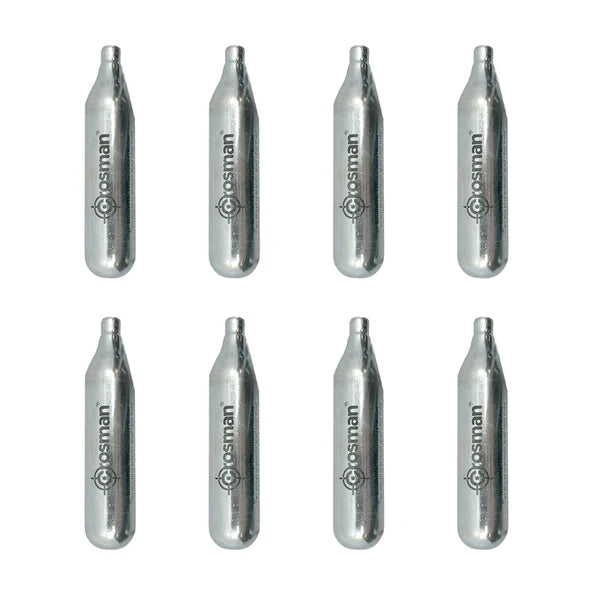Streetwise HEAT 12 gram CO2 cartridges 8-pack for compatible .50 caliber pepper launchers.