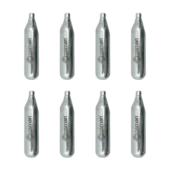 Streetwise HEAT 12 gram CO2 cartridges 8-pack for compatible .50 caliber pepper launchers.