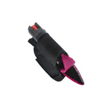 Magenta Strike‑N‑Spray Double Defender shown from the front, highlighting the dual‑function design and device contours.