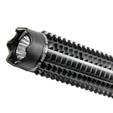 stun baton flashlight with side and top contact points