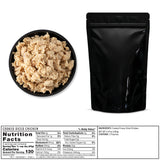 freeze dried cooked diced chicken  inside a sealed package