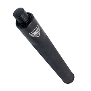 Tail‑Press EZ‑Close Baton Pro shown in its closed position highlighting the textured grip and compact carry profile.