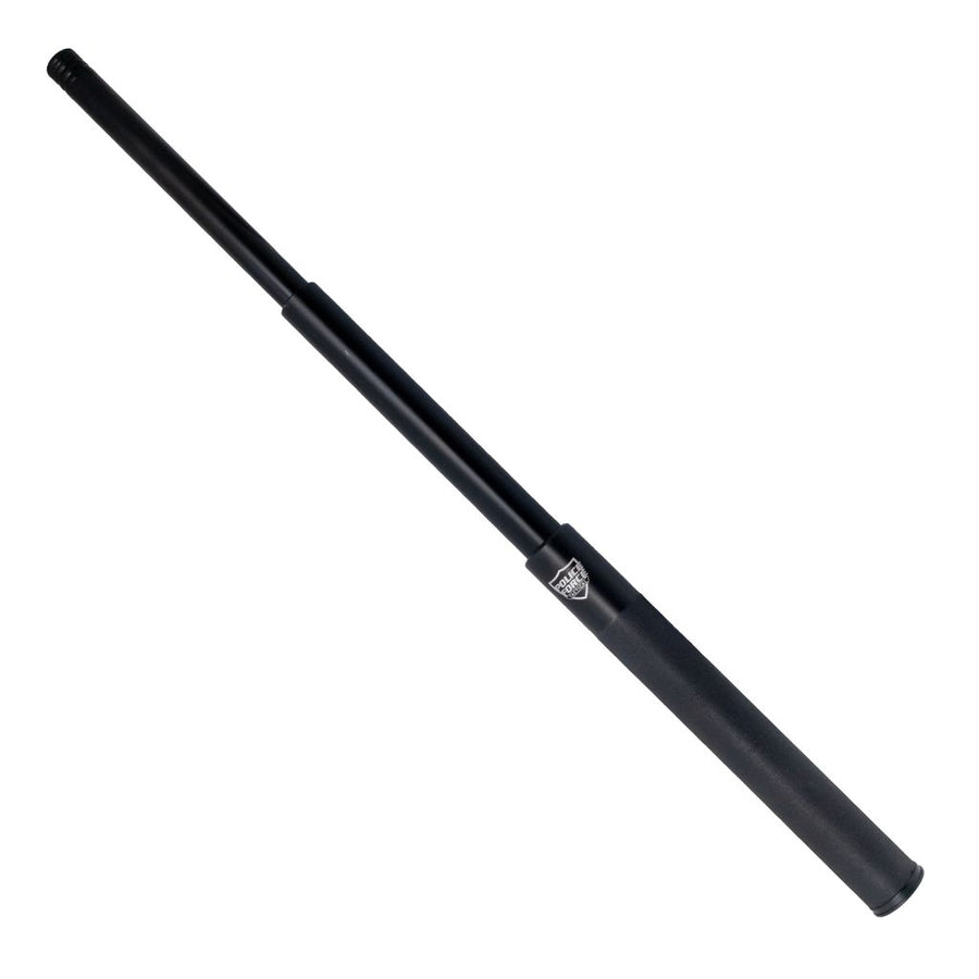 Police Force 20 inch Tail Press EZ Close expandable steel baton with nylon holster.