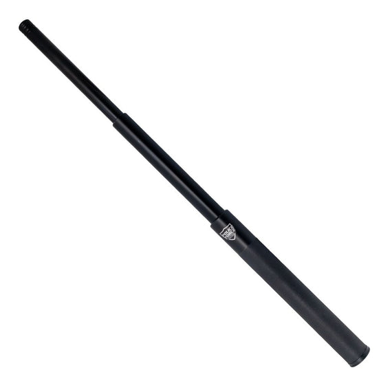 Police Force 20 inch Tail Press EZ Close expandable steel baton with nylon holster.