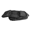Takedown carbine pack interior featuring velcro straps designed to hold firearm parts firmly in place.