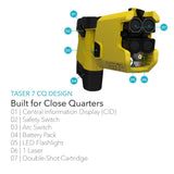 “Detail view of TASER 7 CQ features.”