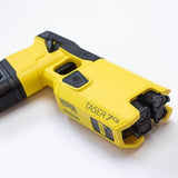 “Side view of the TASER 7 CQ safety device.”