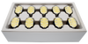 10‑pack of TASER live cartridges arranged in a row for C2, Bolt, Pulse, and Pulse+ devices