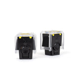 two-pack of genuine TASER live replacement cartridges compatible with X1, X26P, X26C, and M26C devices with safety caps