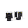 two-pack of genuine TASER live replacement cartridges compatible with X1, X26P, X26C, and M26C devices with safety caps