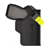 displayed with side view highlighting contours and construction and the Taser Pulse inserted into the holster