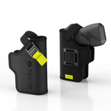 holster displayed at an angle highlighting contours and construction
