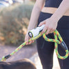 “Person walking a dog while carrying the TASER StrikeLight 2 in hand.”
