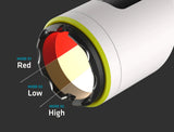 “Close‑up of the TASER StrikeLight 2 front bezel and contact points.”