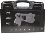 TASER X1 shown inside sealed manufacturers packaging