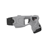 angled view of the TASER X1 showing trigger, safety switch, and polymer housing