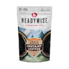 trail magic coffee pouch label close‑up showing serving information and product details
