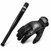 Streetwise Triple Defender rechargeable stun baton flashlight bundled with Police Force Tactical SAP gloves for complete personal protection.
