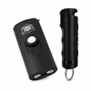 USB Secure Keychain Stun Gun and Streetwise Sticky Gel Pepper Spray bundle displayed on a white background.