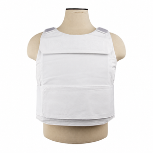 VISM white discreet plate carrier for compatible hard and soft body armor plates.