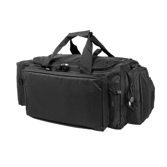 VISM Expert Range Bag in black with padded firearm and shooting gear storage compartments.