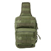 Green sling‑style utility bag with reinforced stitching and a streamlined everyday‑carry profile.