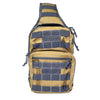 VISM sling utility bag in tan with gray accents featuring a compact cross‑body design and rugged exterior fabric.