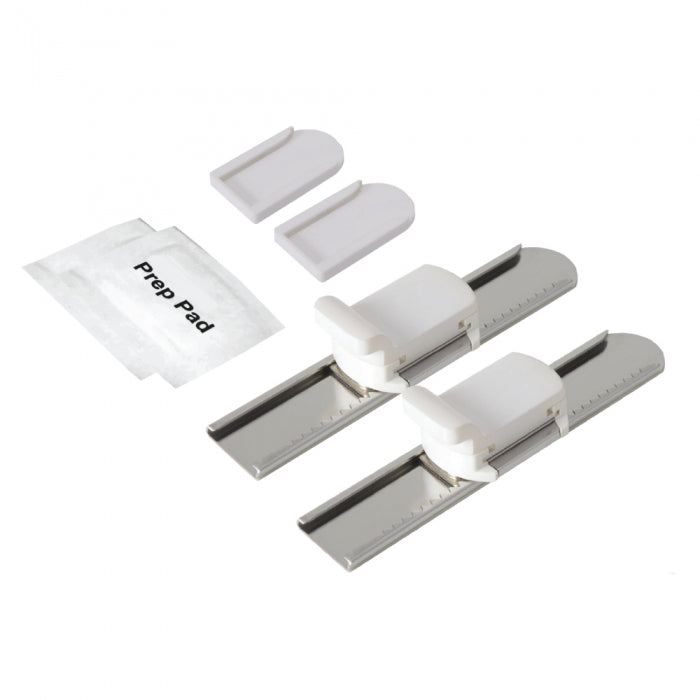 WindoBully adjustable window and sliding door lock 2-pack for home security, child safety, pet safety, and controlled window ventilation.