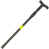 Side view of the ZAP Covert Cane disguised stun gun showing the full cane profile with the curved handle and built‑in flashlight at the front.